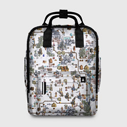 Рюкзак женский Земли Башни - Герои 3, цвет: 3D-принт