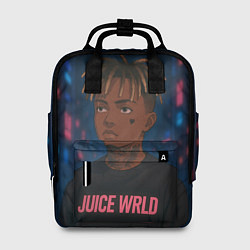Рюкзак женский Juice WRLD - Неоновый аниме арт, цвет: 3D-принт