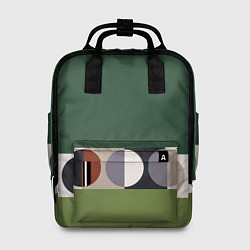 Женский рюкзак Луна Малевича сосновый зеленый