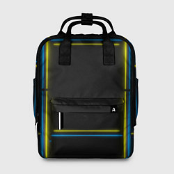 Рюкзак женский Neon yellow blue, цвет: 3D-принт