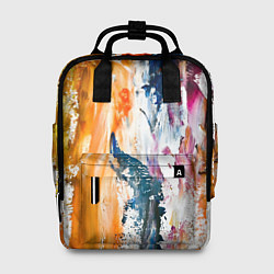 Женский рюкзак Разноцветные мазки кисти на палитре художника