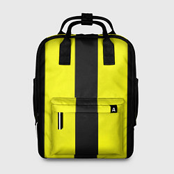 Рюкзак женский Color yellow black line, цвет: 3D-принт