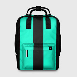 Женский рюкзак Color light blue white line