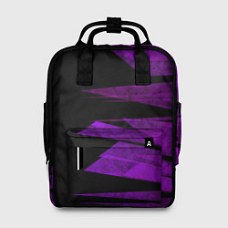 Женский рюкзак Color purple black stripes