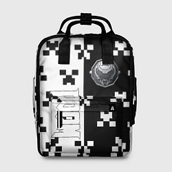 Женский рюкзак Doom x minecraft pattern