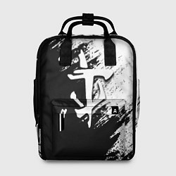 Женский рюкзак Doom штрихи красок черные