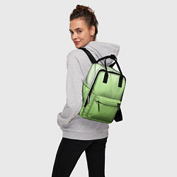 Рюкзак женский Градиент нежно-зеленый, цвет: 3D-принт — фото 2