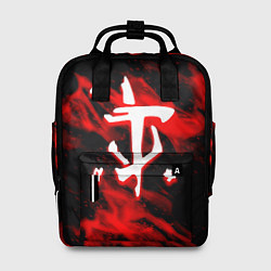 Рюкзак женский Doom красный огонь марса, цвет: 3D-принт