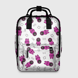 Рюкзак женский Персонажи корейского сериала игра в кальмара, цвет: 3D-принт