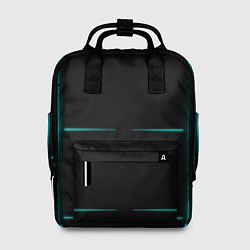 Женский рюкзак Color black blue stripes