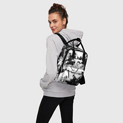Рюкзак женский Doom краски всплеск белые, цвет: 3D-принт — фото 2