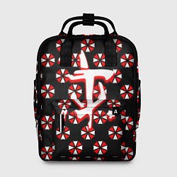 Женский рюкзак Doom x resident evil pattern