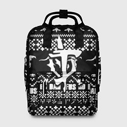Рюкзак женский Doom x elders scrolls pattern, цвет: 3D-принт