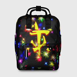 Рюкзак женский Doom новогодние искры, цвет: 3D-принт
