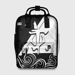 Рюкзак женский Doom стильная геометрия, цвет: 3D-принт