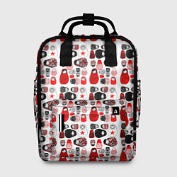 Рюкзак женский Много матрешек, цвет: 3D-принт