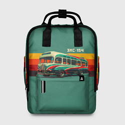 Рюкзак женский Ретро автобус ЗИС-154 поп-арт, цвет: 3D-принт