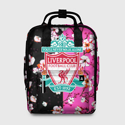 Рюкзак женский Liverpool весенние цветы, цвет: 3D-принт