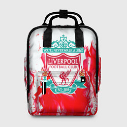 Рюкзак женский Liverpool розовый огонь, цвет: 3D-принт
