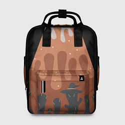 Рюкзак женский Хэллоуин в тыквенном латте, цвет: 3D-принт