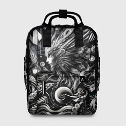 Рюкзак женский Abstraction cyber pattern - ai art fantasy, цвет: 3D-принт