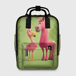 Рюкзак женский Розовые они такие, цвет: 3D-принт