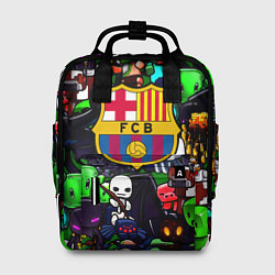 Женский рюкзак Minecraft x barcelona fc