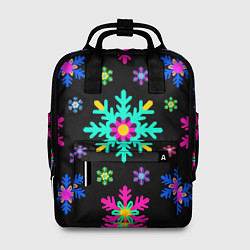 Женский рюкзак Снежинки ретро