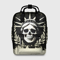 Рюкзак женский Череп статуя свободы, цвет: 3D-принт