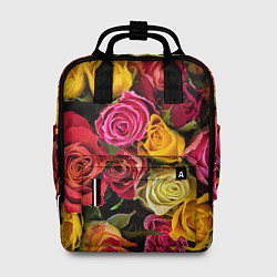 Рюкзак женский Ассорти из роз, цвет: 3D-принт