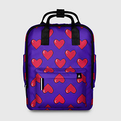 Рюкзак женский Hearts Pattern, цвет: 3D-принт