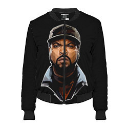 Бомбер женский Ice Cube цвета 3D-черный — фото 1