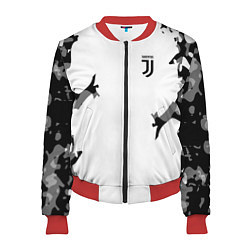 Бомбер женский FC Juventus: White Original, цвет: 3D-красный
