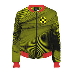 Бомбер женский FC Borussia Sport, цвет: 3D-красный