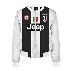 Бомбер женский FC Juventus 18-19, цвет: 3D-белый