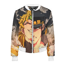 Бомбер женский Dio Brando x Jotaro, цвет: 3D-белый