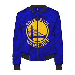 Бомбер женский GOLDEN STATE WARRIORS, цвет: 3D-черный