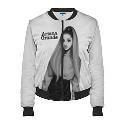 Бомбер женский Ariana Grande Ариана Гранде, цвет: 3D-черный