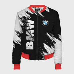 Бомбер женский BMW GRUNGE БМВ ГРАНЖ, цвет: 3D-красный