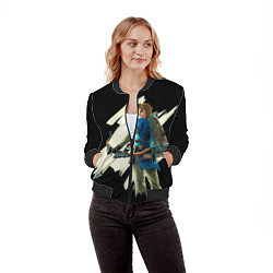 Бомбер женский Линк с луком, цвет: 3D-черный — фото 2