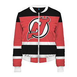 Бомбер женский New Jersey Devils, цвет: 3D-белый