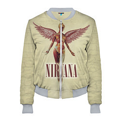 Бомбер женский Nirvana Angel, цвет: 3D-меланж