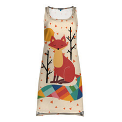 Туника женская Осенняя лисичка, цвет: 3D-принт