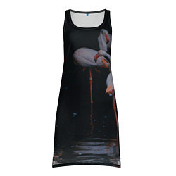 Туника женская Фламинго - вода, цвет: 3D-принт