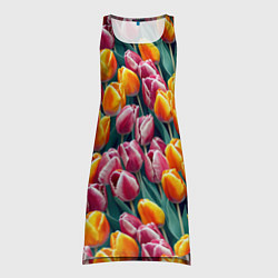 Туника женская Роскошные тюльпаны, цвет: 3D-принт