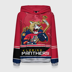 Толстовка-худи женская Florida Panthers, цвет: 3D-меланж