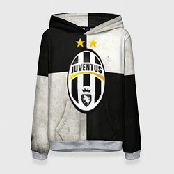 Толстовка-худи женская Juventus FC, цвет: 3D-меланж