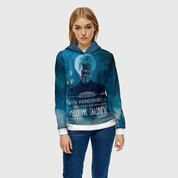 Толстовка-худи женская Мистер Баррон, цвет: 3D-белый — фото 2