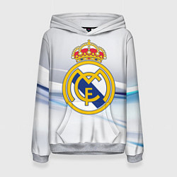Толстовка-худи женская Реал Мадрид, цвет: 3D-меланж