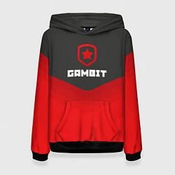 Толстовка-худи женская Gambit Gaming Uniform, цвет: 3D-черный